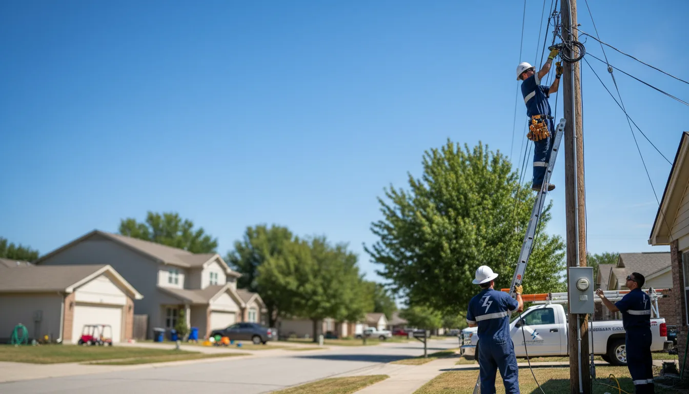 Residential electrician providing installation services in Little Rock, MS